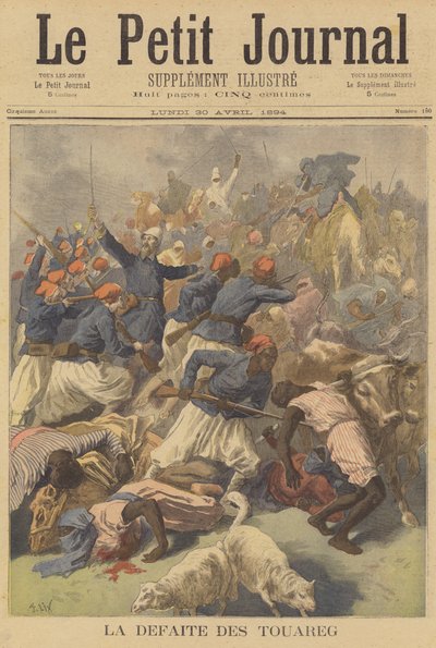 Tuaregernes nederlag af after Frederic Theodore Lix