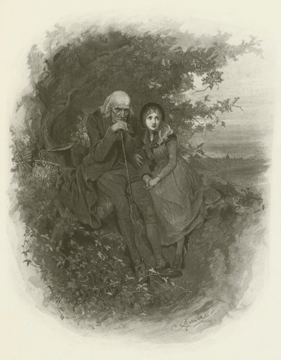 Lille Nell og hendes bedstefar af after Frederick Barnard