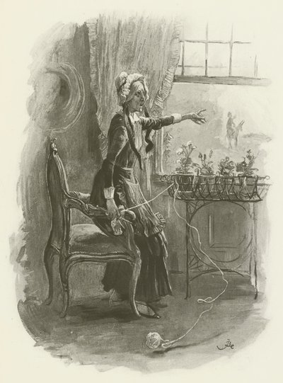 Frøken Betsey Trotwood af after Frederick Barnard