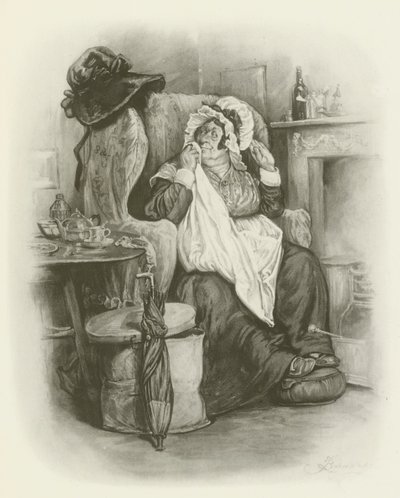 Fru Gamp af after Frederick Barnard