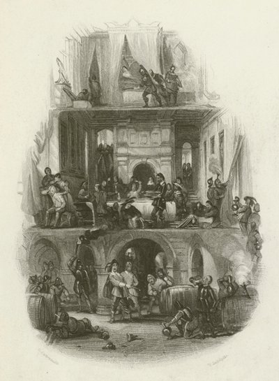 Mange smukke palæer blev plyndret og plyndret af after George Cattermole