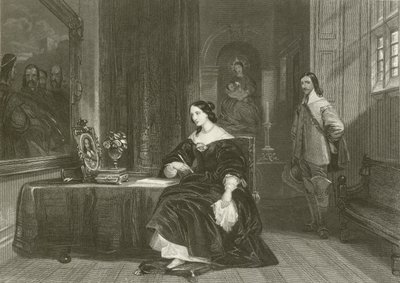Dronning Henrietta går i forbøn for Karl den 1 af after George Cattermole