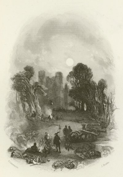Kings Camp, før Donnington Castle af after George Cattermole