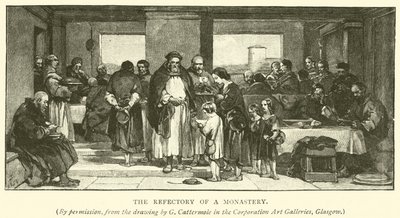 Klostrets refektorium af after George Cattermole