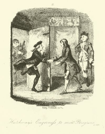 Illustration til Peregrine Pickle af Tobias Smollett af after George Cruikshank