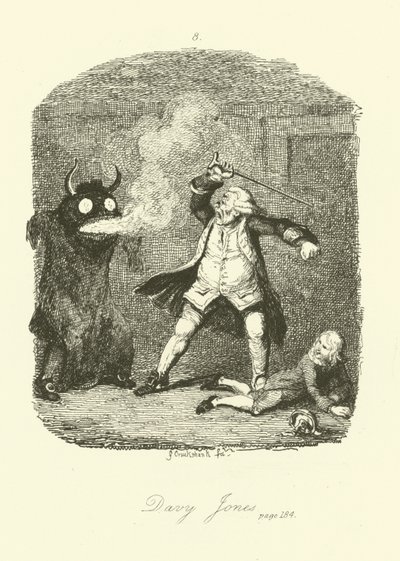 Illustration til Peregrine Pickle af Tobias Smollett af after George Cruikshank