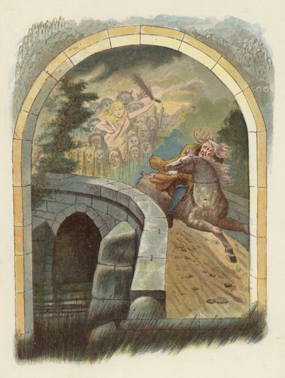 Illustration til Tam OShanter af Robert Burns af after George Cruikshank