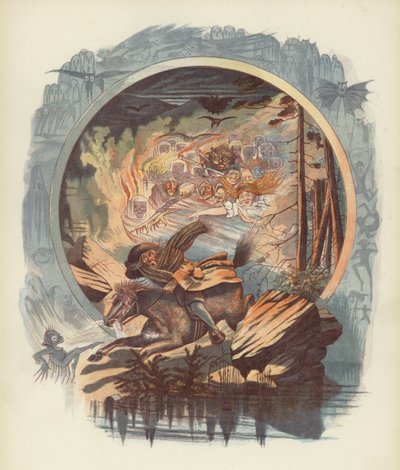 Illustration til Tam OShanter af Robert Burns af after George Cruikshank