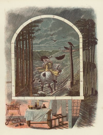 Illustration til Tam OShanter af Robert Burns af after George Cruikshank