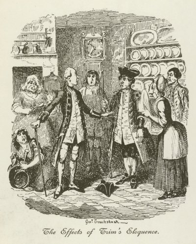 Illustration til Tristram Shandy af after George Cruikshank
