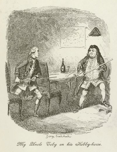 Illustration til Tristram Shandy af after George Cruikshank