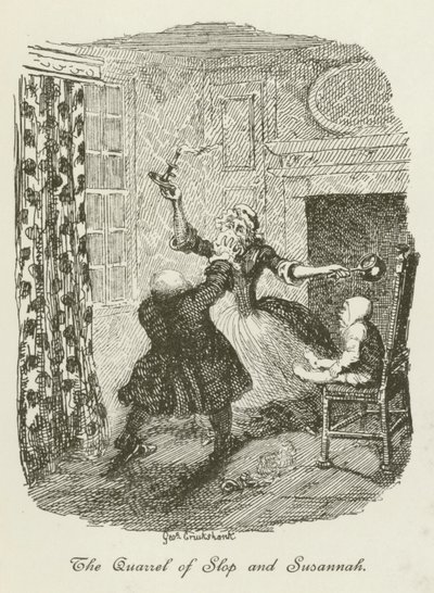 Illustration til Tristram Shandy af after George Cruikshank