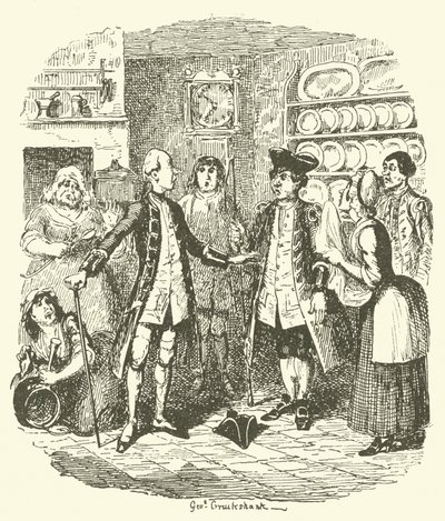 Illustration til Tristram Shandy af after George Cruikshank