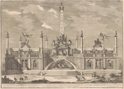 Prima Macchina for Kina fra 1758: En "Deliziosa" med hængende haver af after Giuseppe Palazzi Giuseppe Pozzi after Paolo Posi