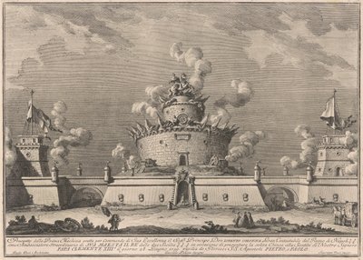 Prima Macchina for Kina fra 1759: En fæstning af after Giuseppe Palazzi Giuseppe Vasi after Paolo Posi