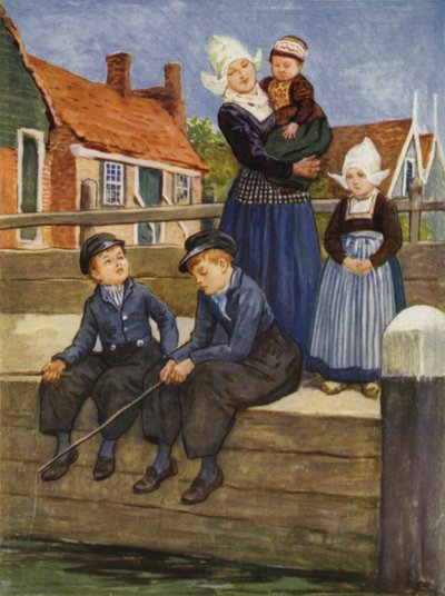 Ved en hollandsk kanal af after Gordon Frederick Browne