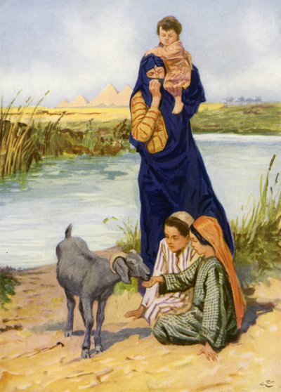Ved floden Nilen af after Gordon Frederick Browne