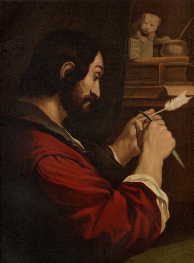 Evangelisten Mark af after Guercino