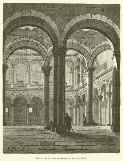 Alcazar de Tolede af Gustave after Dore