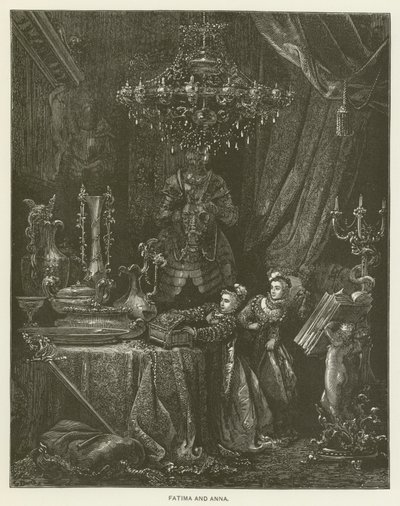 Fatima og Anna af Gustave after Dore