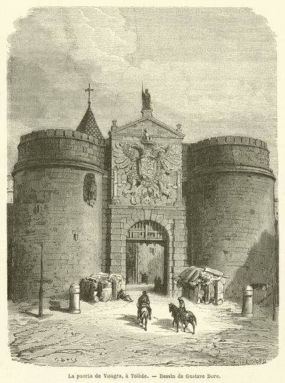 Bisagra-døren til Toledo af Gustave after Dore
