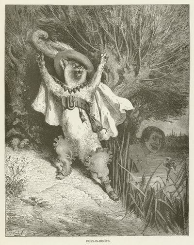 Bestøvlede kat af Gustave after Dore