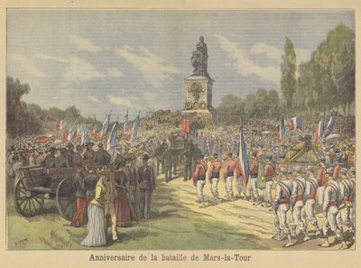 Årsdagen for slaget ved Mars-la-Tour af after Henri Meyer