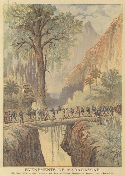 Begivenheder på Madagaskar af after Henri Meyer