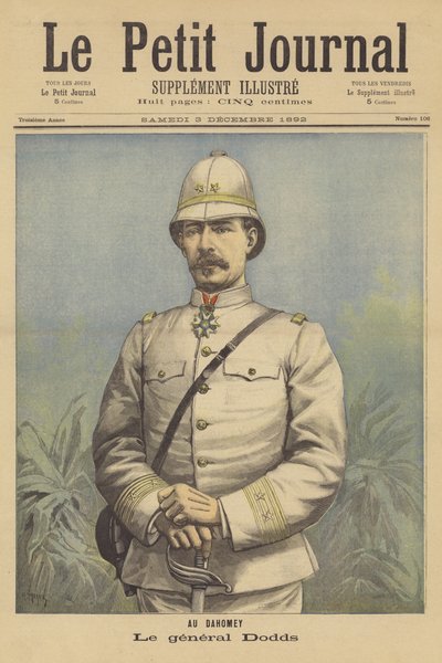 General Dodds, chef for de franske tropper i Dahomey af after Henri Meyer