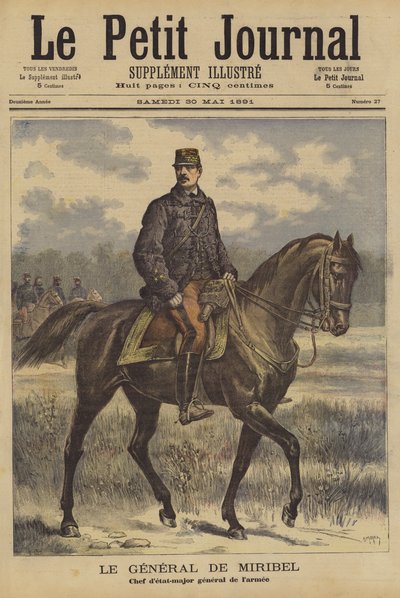 General de Miribel, chef for den franske generalstab af after Henri Meyer
