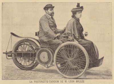 Leon Bollee tandem vogn af after Henri Meyer