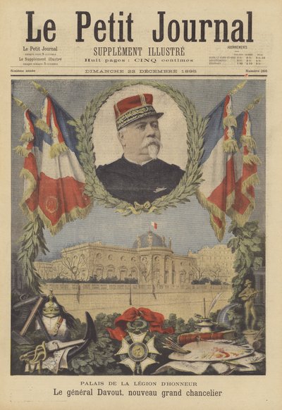 Palais de la Legion dhonneur og general Davout, ordenens nye storkansler af after Henri Meyer