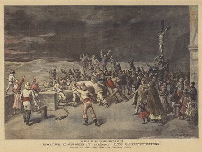 Scene fra Le Maitre dArmes af after Henri Meyer