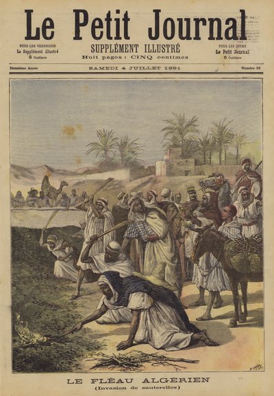 Den algeriske pest af after Henri Meyer