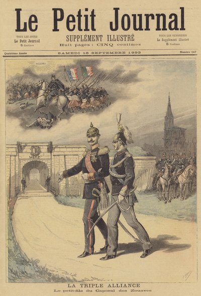Den tredobbelte alliance af after Henri Meyer