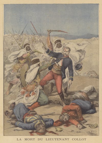 Løjtnant Collots død af after Henri Meyer