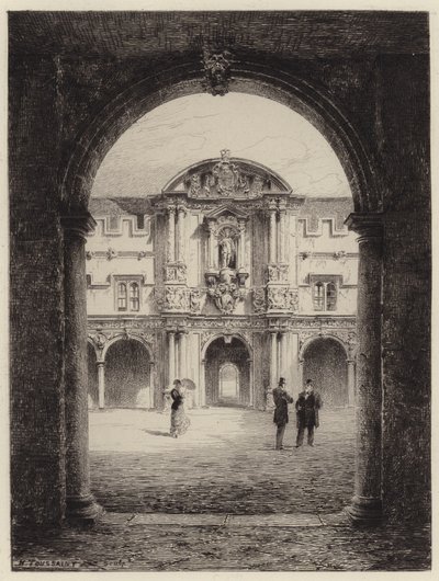 Gateway til St Johns College af after Henri Toussaint
