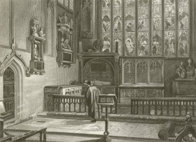 Shakespeares grav, Stratford kirke af Henry after Warren