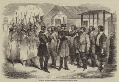 Tegning af russiske værnepligtige af after Horace Vernet
