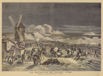 Slaget ved Valmy (1792) af after Horace Vernet