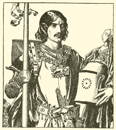 Sir Launcelot af søen af after Howard Pyle