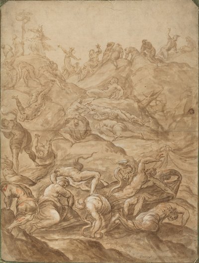 Den brave slange af after Jacopo Tintoretto
