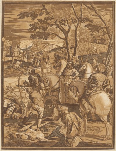 Korsfæstelsen (højre panel) af after Jacopo Tintoretto John Baptist Jackson