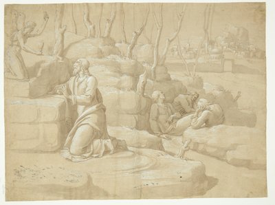 Jesus i Getsemane Have af after Jacopo da Empoli