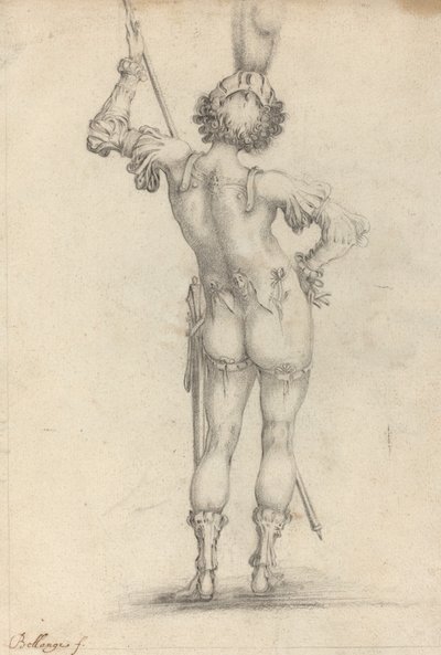 Stående figur [recto] af after Jacques Bellange