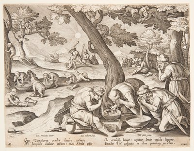 Aber efterligner jægere af after Jan van der Straet, called Stradanus