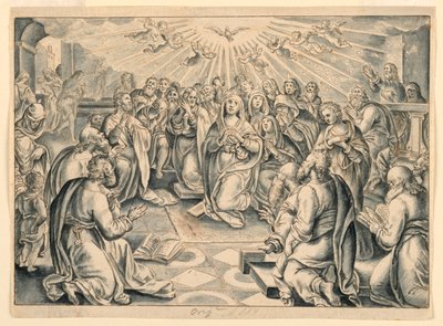 Scene fra Apostlenes Gerninger efter Stradanus af after Jan van der Straet, called Stradanus