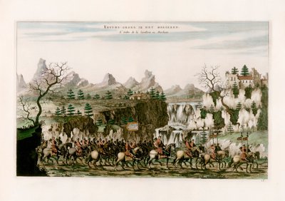 Kavaleri marcherer af after Johannes Nieuhof
