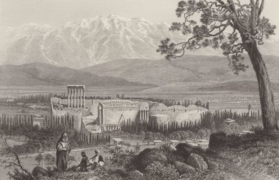 Libanon Range og Baalbec af after John Douglas Woodward