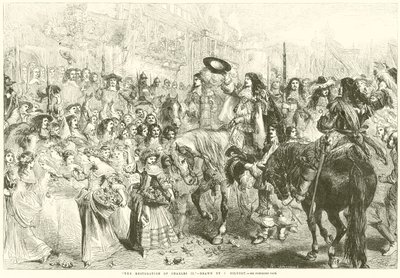 Restaureringen af Charles II af after John Gilbert